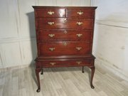 antique furniture a georgian yew and elm inlaid A Georgian Yew and Elm Inlaid