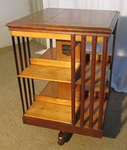 A Large Ash  Oak Revolving Boo