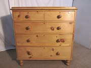 A Large Victorian Pine chest o