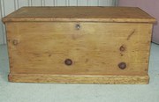 antique pine furniture a large victorian pine blanket A Large Victorian pine blanket