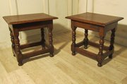 antique furniture a pair of ipswich oak joint or A Pair of Ipswich Oak Joint or