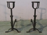 A Pair of Large French Iron An