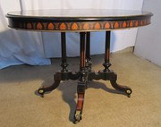 A Regency Ebonised Inlaid Brea
