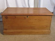 A Victorian Pine Blanket Box o