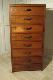 antique furniture art deco 8 drawer oak filing c Art Deco 8 Drawer Oak Filing C