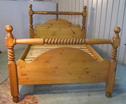 Barley Twist Pine Double bed