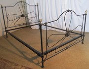 Black Wrought Iron and Brass B