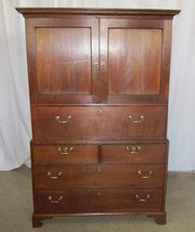 Georgian Oak Student Cupboard