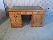 Large Victorian Pitch Pine Ped