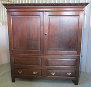 Large William IV Oak Housekeep