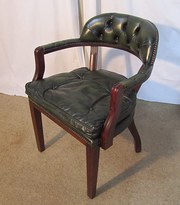 Mahogany and Leather Desk or L
