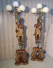 Pair of Italian Carved Wooden