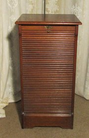 antique furniture tambour fronted oak art deco f Tambour Fronted Oak Art Deco F