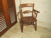 antique furniture victorian beech and elm rope b Victorian Beech and Elm Rope B