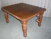 Victorian Carved Golden Oak Ex