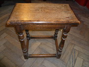 1930s oak joint stool