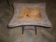 antique furniture anglo indian carved ta ANTIQUE ANGLO INDIAN CARVED TA