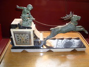 ANTIQUE ART DECO MANTLE CLOCK