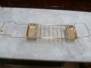 architectural antiques extendable brass bath ANTIQUE EXTENDABLE BRASS BATH