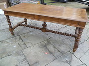 ANTIQUE FRENCH OAK DINING TABL