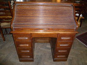 antique furniture oak roll top desk ANTIQUE OAK ROLL TOP DESK