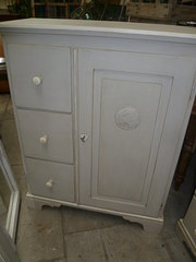 ANTIQUE PINE BREAD CUPBOARD