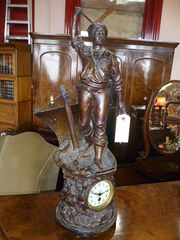 ANTIQUE SPELTER COD FISHING CL