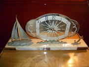 ART DECO NAUTICAL CLOCK