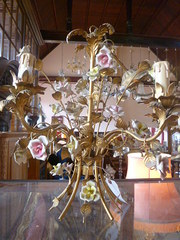 antique lighting decorative floral ceramic gil DECORATIVE FLORAL CERAMIC GIL