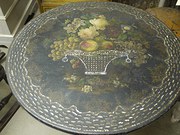 DECORATIVE INLAID  PAINTED TRI