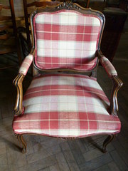 FRENCH LOUIS XV STYLE OPEN ARM