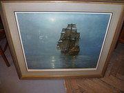 antique art, paintings, pictures signed print by montague dawso SIGNED PRINT BY MONTAGUE DAWSO