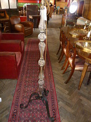 antique lighting vintage iron glass standard l VINTAGE IRON GLASS STANDARD L