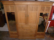 antique triple breakfront comp
