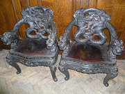 pair of antique chinese chairs