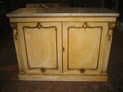 antique furniture edwardian painted two door cab Edwardian Painted Two Door Cab