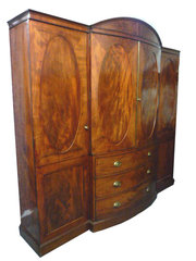 George III Flame Mahogany Bow