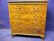 Burr Walnut Chest Drawers with