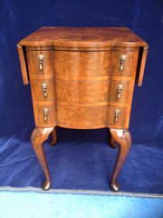 Burr Walnut Drop Flap Chest of