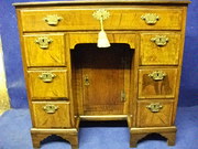 George 11 Walnut Kneehole Desk
