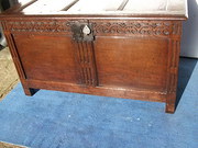 antique furniture period oak coffer Period Oak Coffer