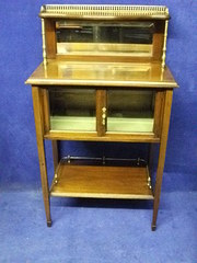Small Mahogany Collectors Cabi