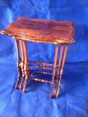 Victorian Rosewood Nest of Tab