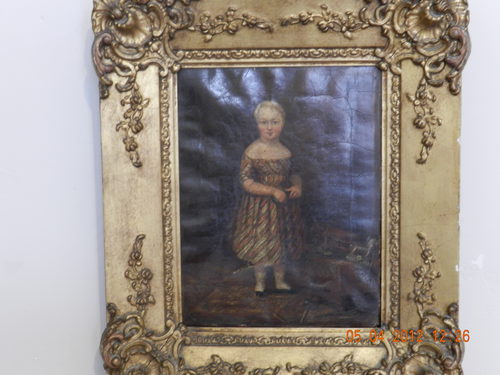 Antique Naive Oil Painting Naive Oil Painting