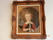 Naive oil painting