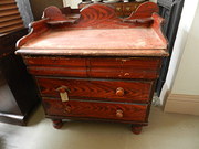 Original painted pine chest of