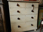 Paintedpine chest of drawers