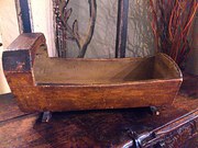Primitive pine miniature cradl