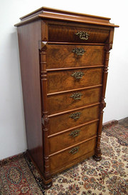 Continental Tall Walnut Chest