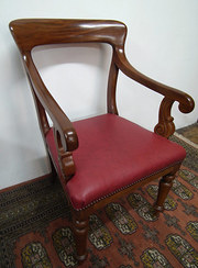 Early Victorian Mahogany Armch